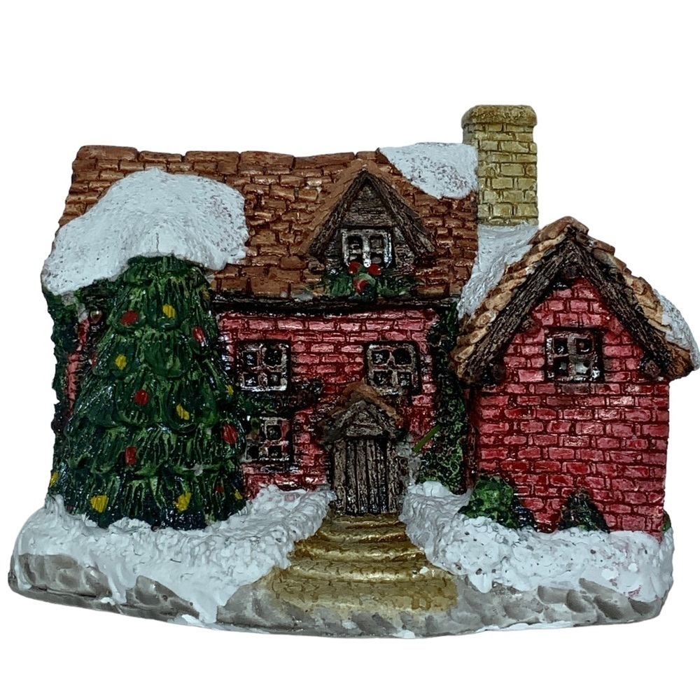Christmas Village Cottage English Dickens Kincaid Style House Miniature Scale - Picture 15 of 15